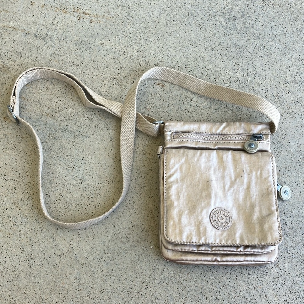 Kipling Small Crossbody Metallic Purse